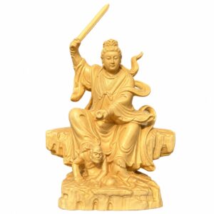 Chen Jinggu Lady Linshui Wood Statue, approved main product view.