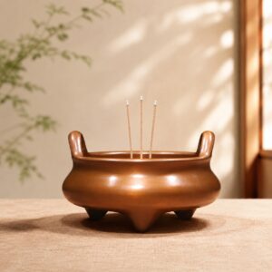Xuande Style Copper Alloy Incense Burner, approved hero product view.