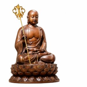 Ksitigarbha Copper Alloy Statue, approved main product view.