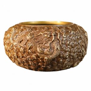 Four-Dragon Brass Bowl, approved main product view.