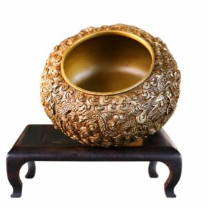 Four-Dragon Brass Bowl, approved main product view.