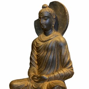 Gandhara Style Seated Buddha Resin Statue, approved main product view.