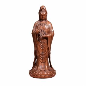 Standing Nanhai Guanyin Copper Alloy Statue, approved main product view.
