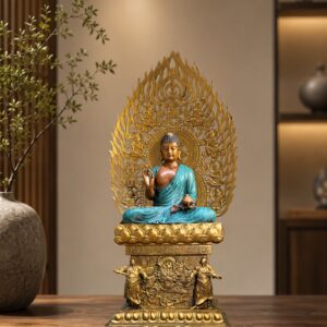 Medicine Buddha Copper Alloy Statue, approved scene product view.