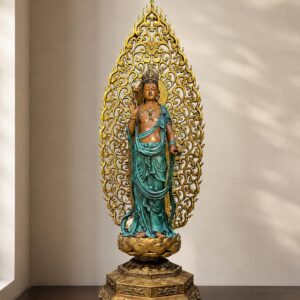 Mahasthamaprapta Copper Alloy Statue, approved scene product view.