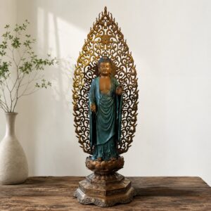 Amitabha Buddha Copper Alloy Statue, approved hero product view.