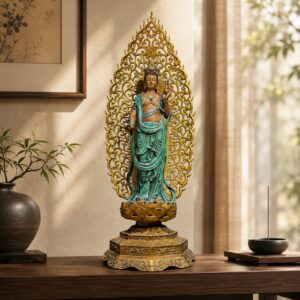 Guanyin Copper Alloy Statue, approved scene product view.