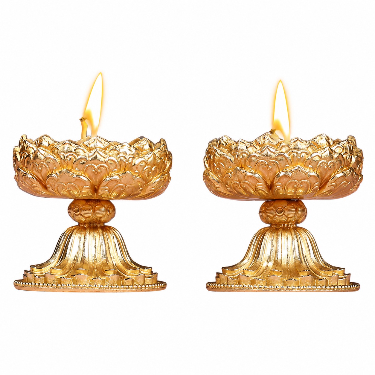 Lotus Brass Oil Lamp Holder, approved main product view.