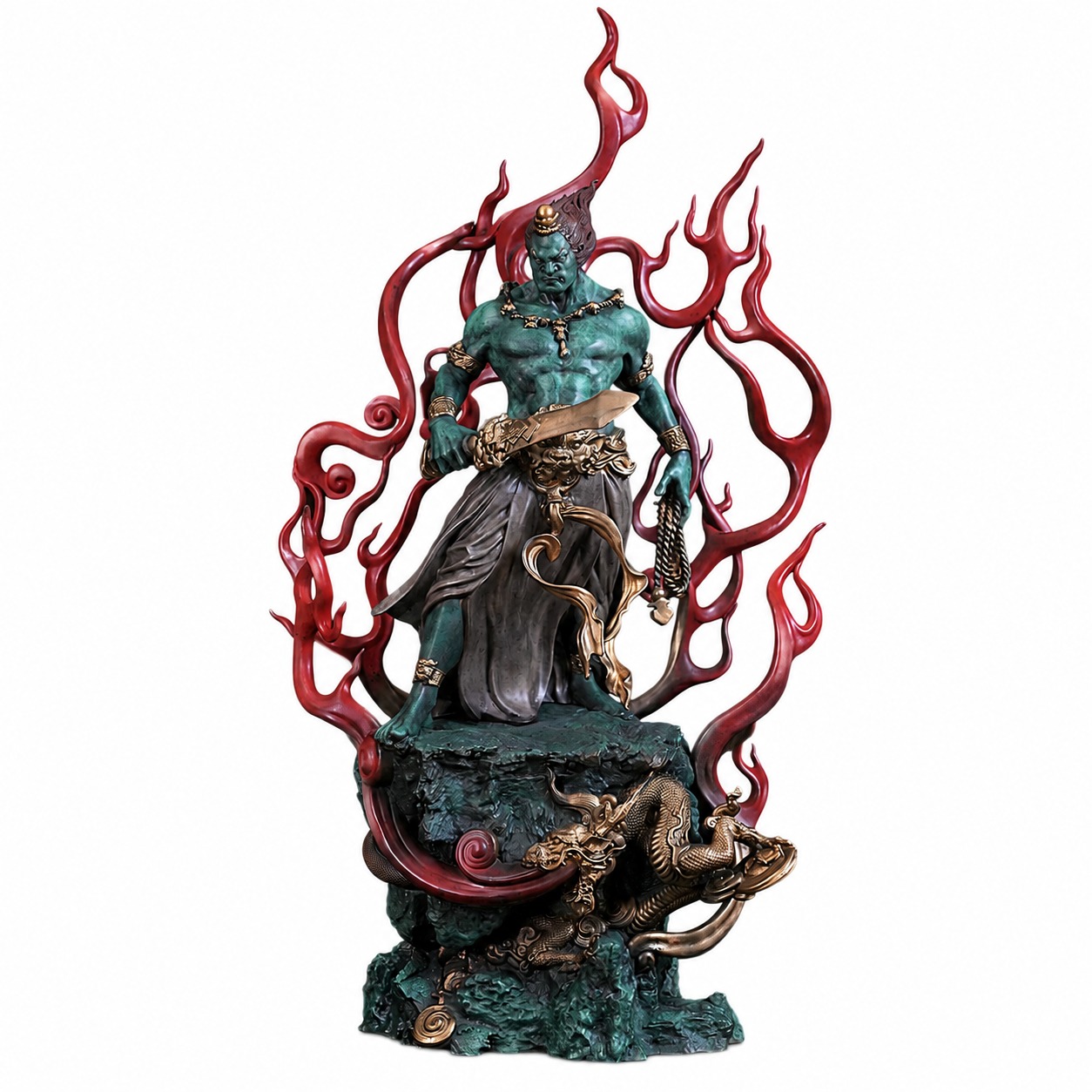 Fudo Myoo Copper Alloy Statue, approved main product view.