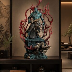 Fudo Myoo Copper Alloy Statue, approved scene product view.