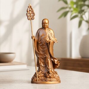 Standing Ksitigarbha Copper Alloy Statue, approved hero product view.