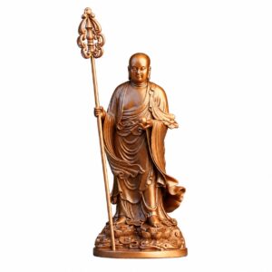 Standing Ksitigarbha Copper Alloy Statue, approved main product view.