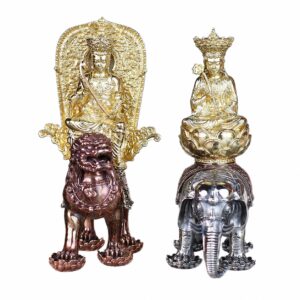 Manjushri or Samantabhadra Copper Alloy Statue, approved main product view.