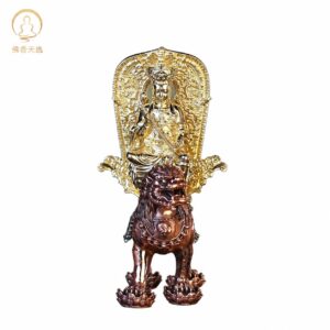 Manjushri or Samantabhadra Copper Alloy Statue, approved main product view.