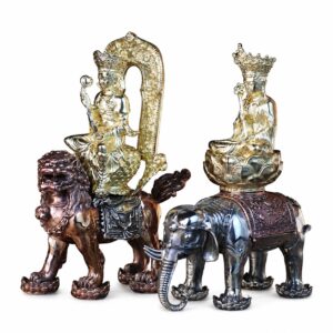 Manjushri or Samantabhadra Copper Alloy Statue, approved main product view.