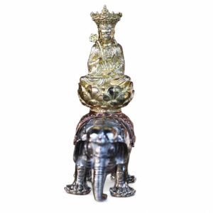 Manjushri or Samantabhadra Copper Alloy Statue, approved main product view.