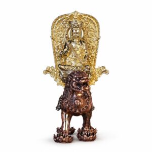 Manjushri or Samantabhadra Copper Alloy Statue, approved variant product view.