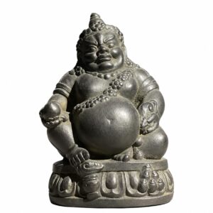 Yellow Jambhala Statue, approved main product view.