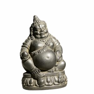 Yellow Jambhala Statue, approved main product view.