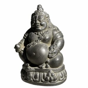 Yellow Jambhala Statue, approved main product view.