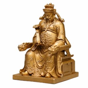 Four Wealth Deities Copper Alloy Statue Set, approved main product view.