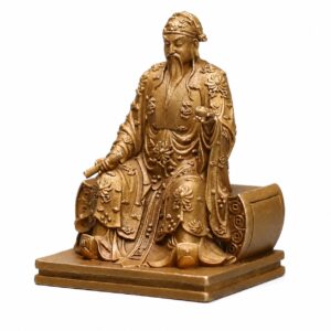 Four Wealth Deities Copper Alloy Statue Set, approved main product view.
