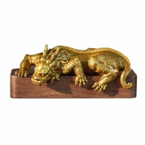 Gongfu Dragon Beast Copper Alloy Figurine, approved main product view.
