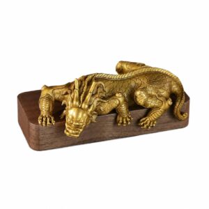 Gongfu Dragon Beast Copper Alloy Figurine, approved main product view.