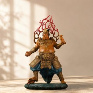 Yellow Jambhala Copper Alloy Statue, approved hero product view.